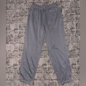 H&M Women's Charcoal Gray High Waisted Drawstring Joggers